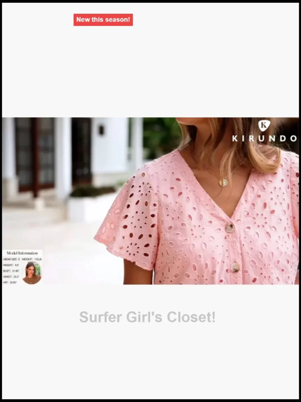 Eyelet Short Sleeve Button Down Babydoll Mini Dress Casual Summer - Picture 7 of 7